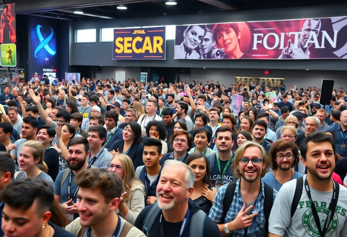 Fans enjoying a science fiction themed live event