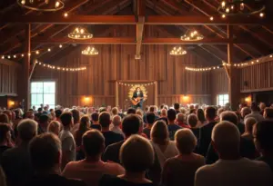 Community event at ACF Prayer Barn during Worship Wednesday