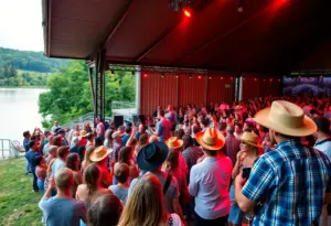 Audience enjoying the All Hat No Cadillac concert at Horseshoe Bay Resort