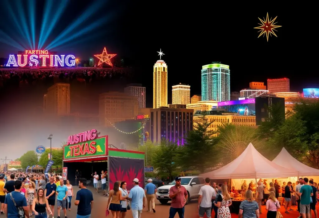 Collage of Upcoming Events in Austin, Texas