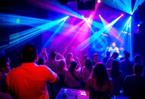 DJ Jody Wisternoff performing at Kingdom Nightclub during an electrifying night in Austin.