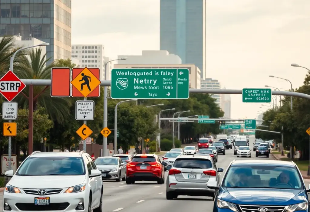Traffic safety measures on a busy Austin highway