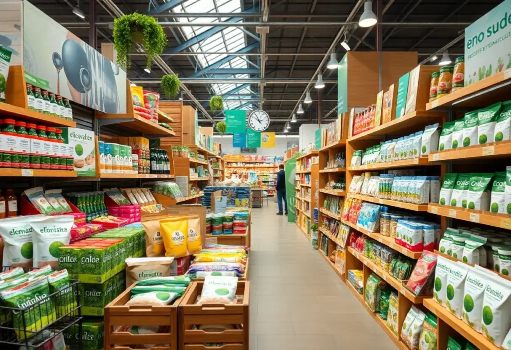 Visual representation of the CPG market transformation featuring sustainable products.