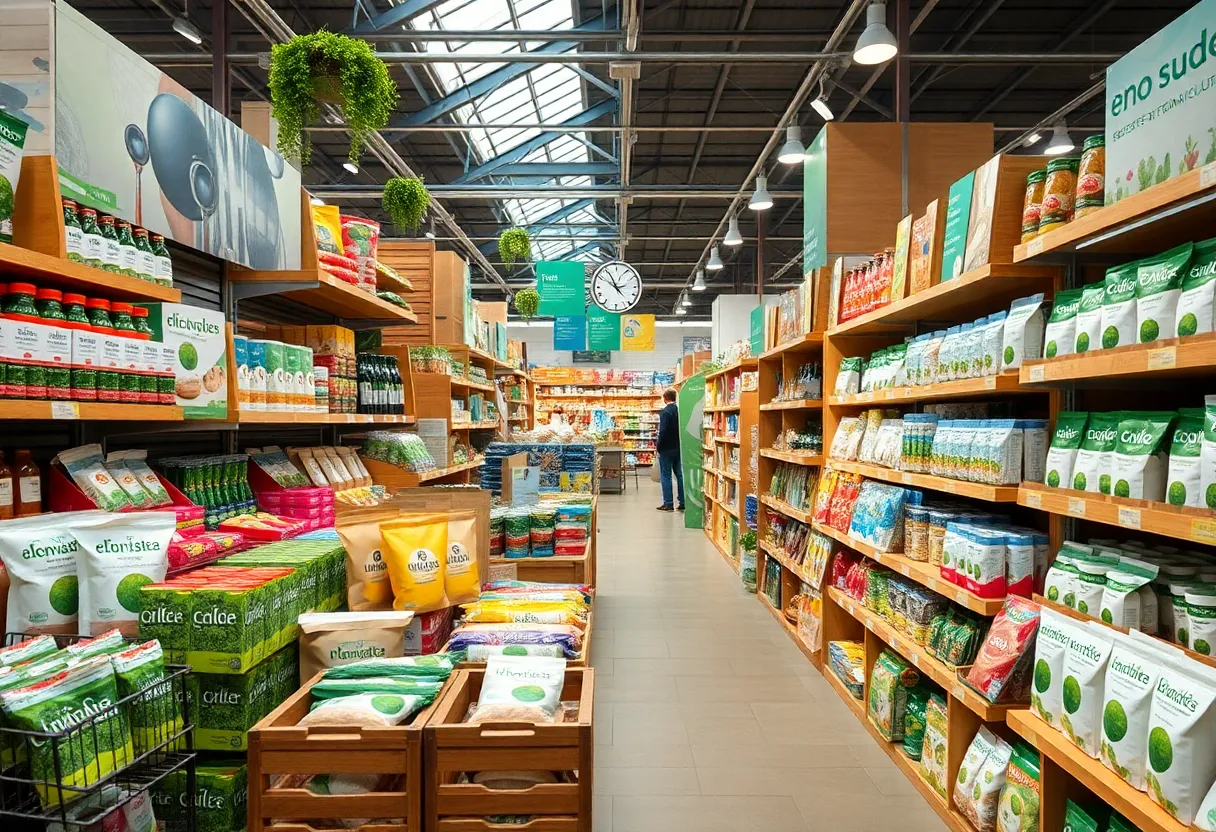 Visual representation of the CPG market transformation featuring sustainable products.