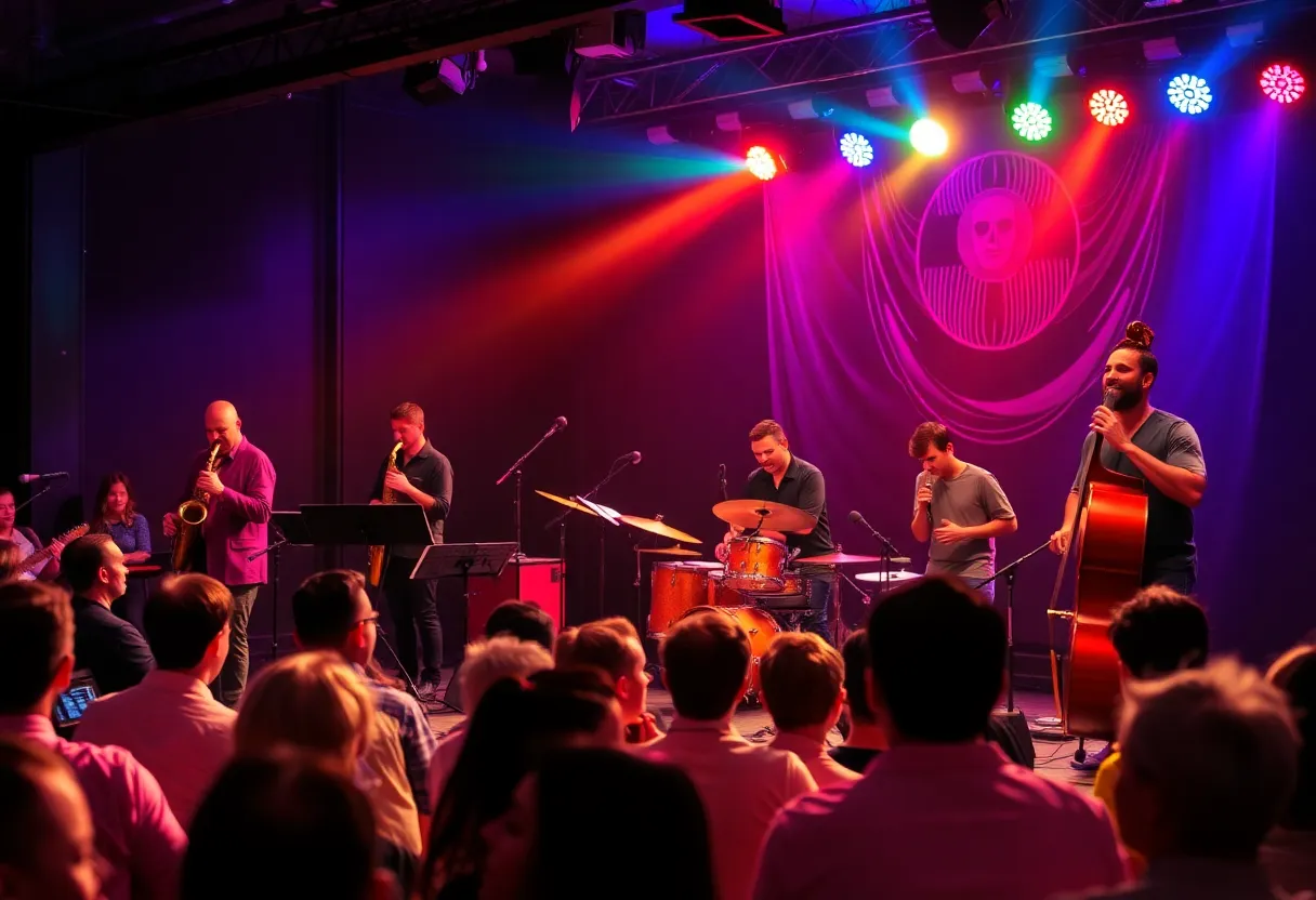 Double Vision performing jazz music at Brazosport College.