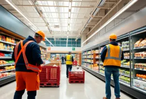 H-E-B store undergoing renovation in College Station