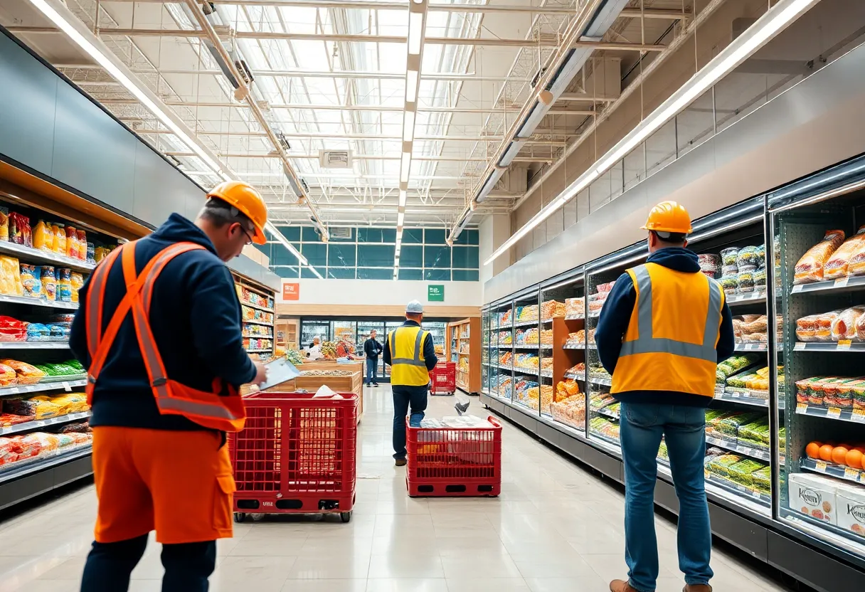H-E-B store undergoing renovation in College Station