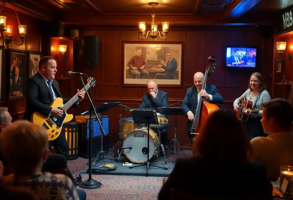 John Burnett's Bluesette Quartet performing at Chez Zee American Bistro