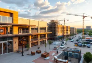 Construction of Kyle Park Mixed-Use Development in Kyle, Texas