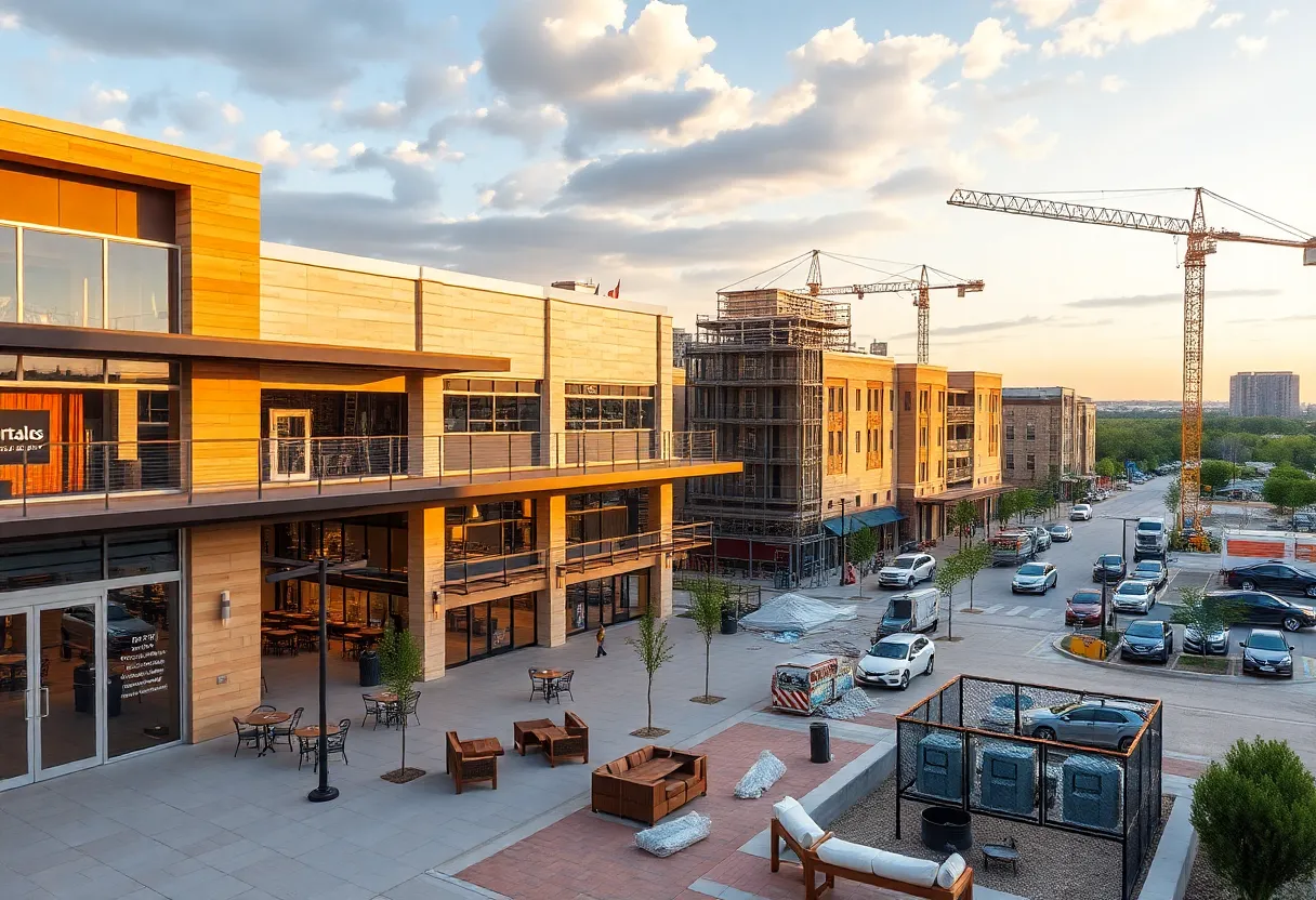 Construction of Kyle Park Mixed-Use Development in Kyle, Texas