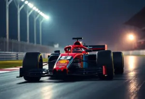 Mercedes Formula 1 car on track amidst competitive tension