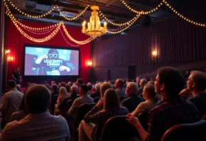 Audience at the 50th anniversary screening of 'Network' in Austin