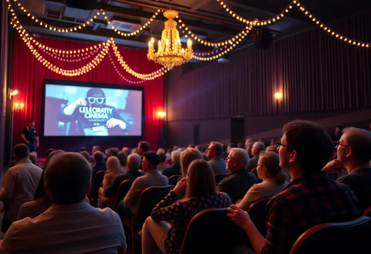 Audience at the 50th anniversary screening of 'Network' in Austin