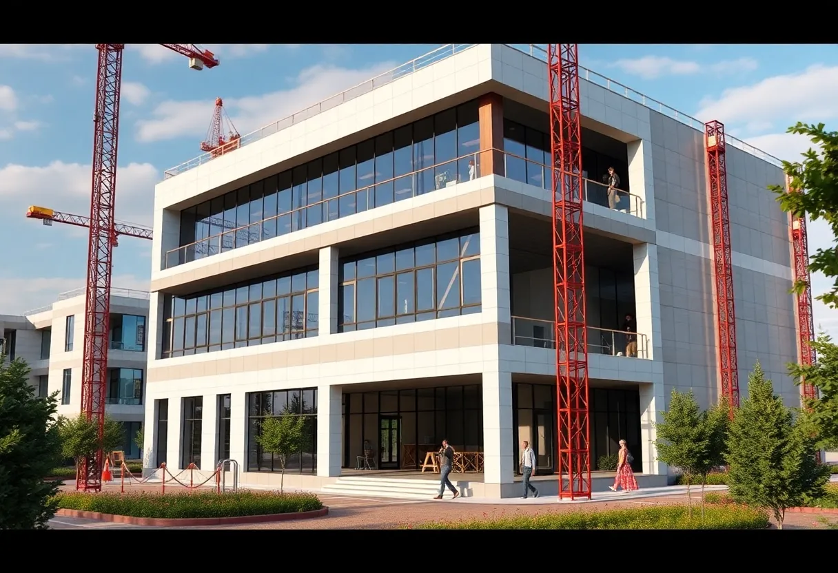 Construction site of Neuralink's new facility in Texas