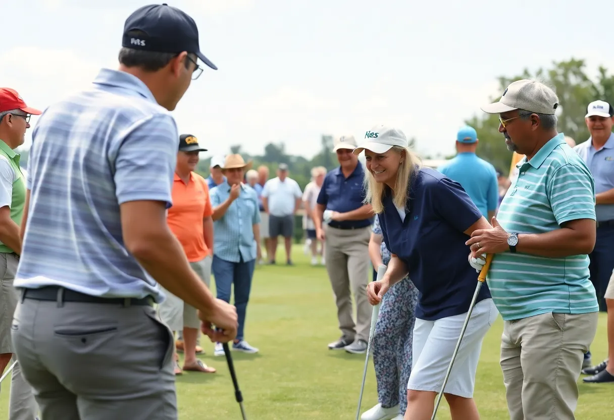 Golf event highlighting leadership and community engagement