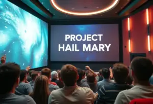 Audience at the advance screening of Project Hail Mary