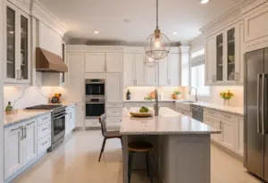 Remodeled kitchen with modern luxury finishes