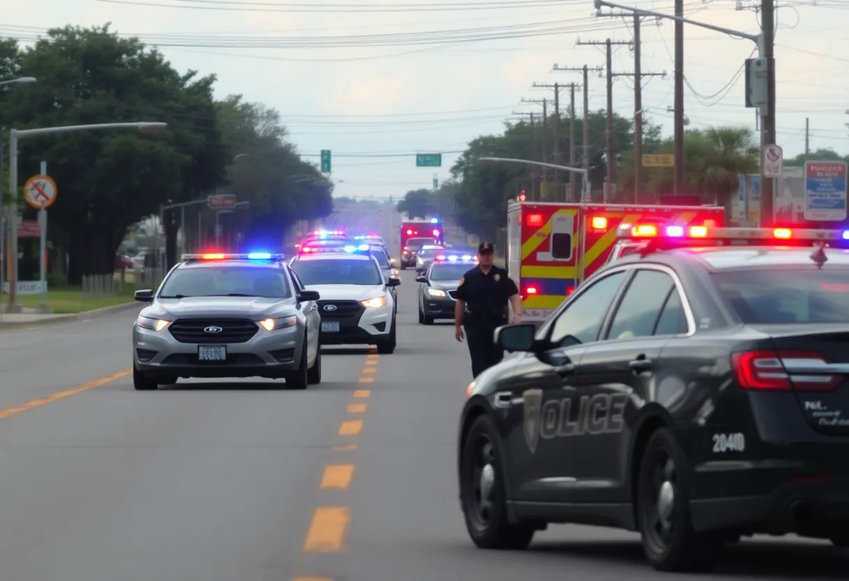 Emergency response to a stabbing incident in San Antonio