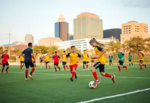 Saudi Arabian football team training in Austin, Texas