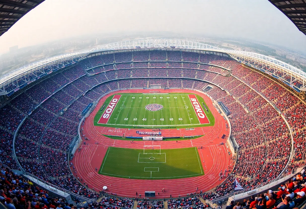 Fans at a stadium representing SEC athletic events