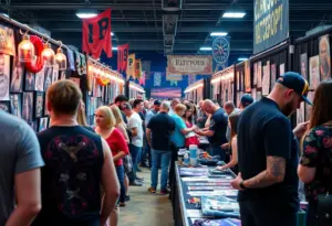Tattoo artists and enthusiasts at the Star of Texas Tattoo Art Revival in Austin