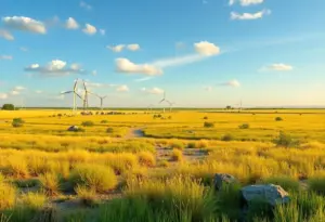 A Texas landscape representing conservation efforts by businesses.