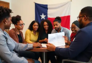 Community members collaborating on Texas Homeland Security Plan